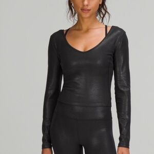 lululemon Align Long Sleeve Shine Top in RFXB Sz 2 NWT $84R